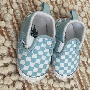 VANS Infant Checkerboard Slip-On V Crib Sneakers